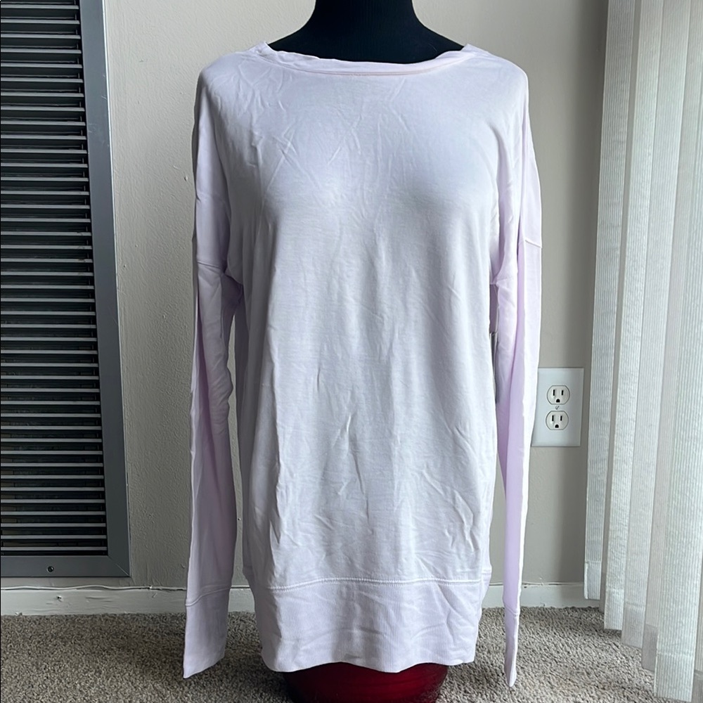 Athleta Purple Oversized Long Sleeve Top